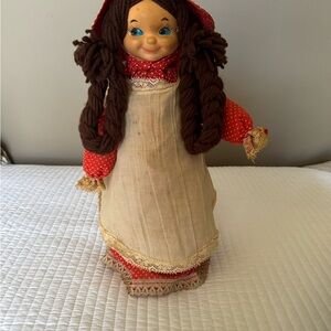 Charming Red and Cream Rag Doll